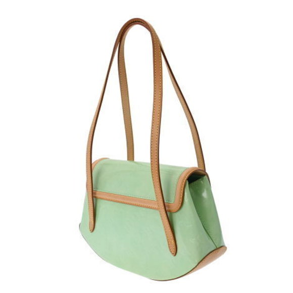 Louis Vuitton Vernis Biscayne Bay PM Peppermint Monogram Handbag - Picture 2 of 12